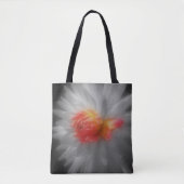 Red Dahlia Flower Partial Color Tote Bag (Voorkant)