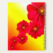 Red Dahlia Flower Planner (Achterkant)