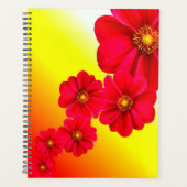 Red Dahlia Flower Planner (Voorkant)