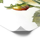 Red Dahlia Flowers Art Print Poster (Hoek)