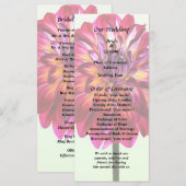 Red Dahlia gefingeerd met het programma voor het g Programmakaart (Voorkant / Achterkant)