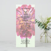 Red Dahlia gefingeerd met het programma voor het g Programmakaart (Staand voorkant)