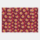 Red Dahlia Inpakpapier Vel (Voorkant 2)