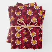 Red Dahlia Inpakpapier Vel (In situ)