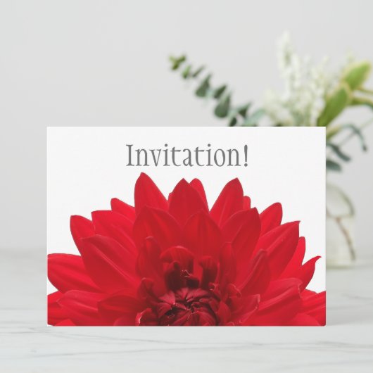 Red Dahlia Kaart (Staand voorkant)