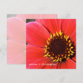 Red Dahlia Kaart (Voorkant / Achterkant)