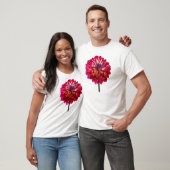 Red Dahlia met geel T-shirt (Unisex)