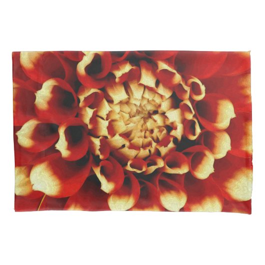 Red Dahlia Pillow Hoesjes Kussensloop (Voorkant-Links)