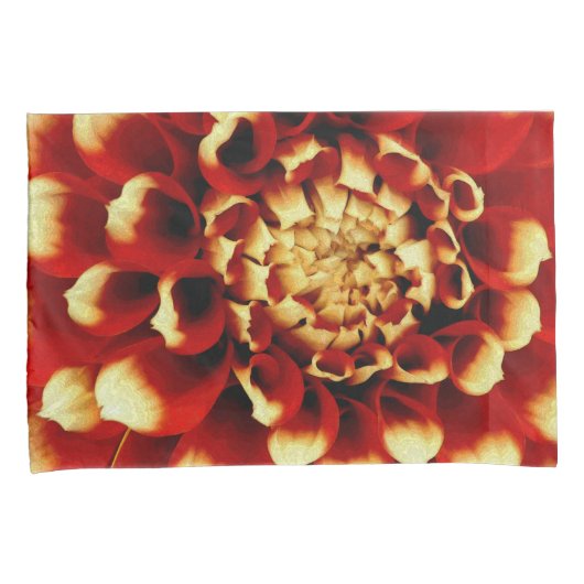 Red Dahlia Pillow Hoesjes Kussensloop (Voorkant-Rechts)