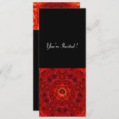 RED DAHLIA, RUBY, helder zwart Kaart (Voorkant / Achterkant)