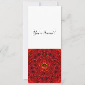 RED DAHLIA, RUBY, helder zwart wit Kaart (Voorkant)