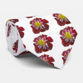 Red Dahlia Stropdas (Opgerold)