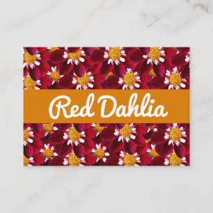 Red Dahlia Visitekaartje