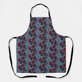 Red Daisies Apron Schort