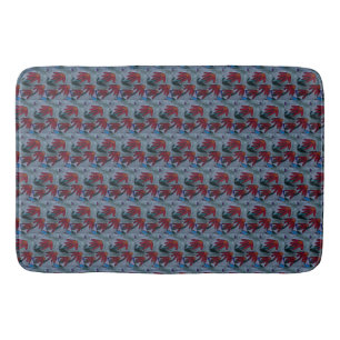 Red Daisies Badmat