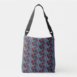Red Daisies Crossbody Bag Tas