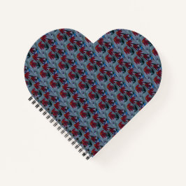 Red Daisies Heart Notitieboek