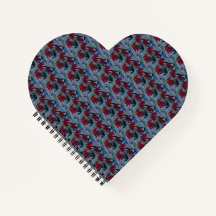 Red Daisies Heart Notitieboek
