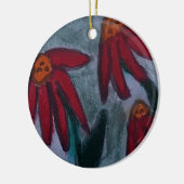 Red Daisies Keramisch Ornament (Links)