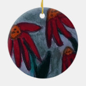 Red Daisies Keramisch Ornament (Achterkant)