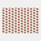 Red Daisies Lijst. Inpakpapier Vel (Voorkant)