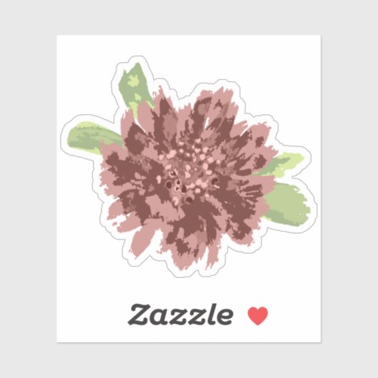 Red Daisies Lijst. Sticker (Vel)