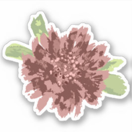 Red Daisies Lijst. Sticker