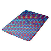Red Daisies op Sky Blue Bath Mat (Gekanteld)