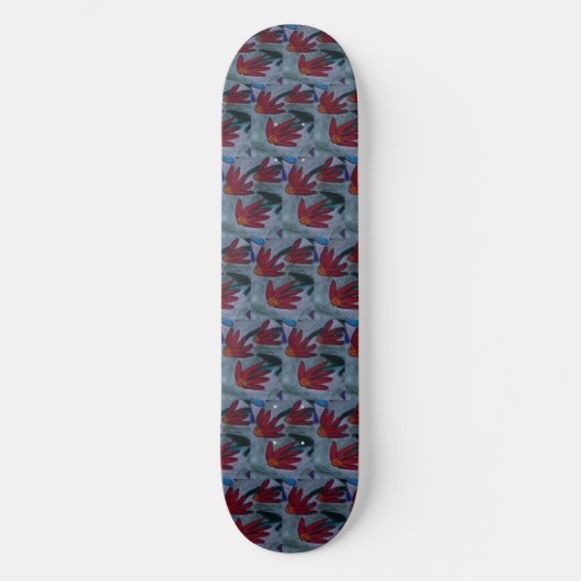 Red Daisies Skateboard (Voorkant)