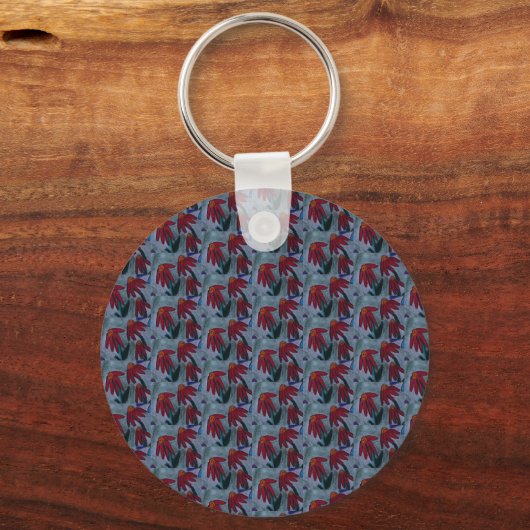 Red Daisies Sleutelhanger (Achterkant)