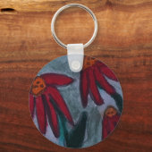 Red Daisies Sleutelhanger (Voorkant)