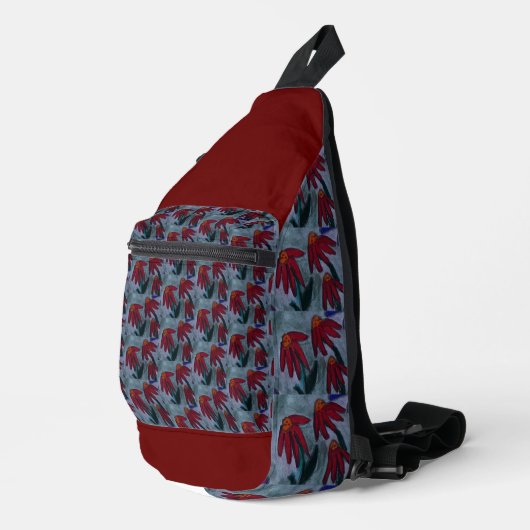 Red Daisies Sling Bag (Rechterhoek)