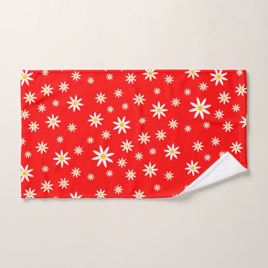 Red Daisy Bath-handdoekset Bad Handdoek (Handdoek)
