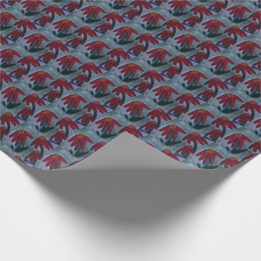 Red Daisy Cadeaupapier (Hoek)