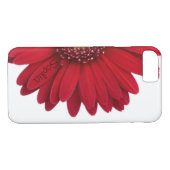 Red Daisy Custom Name Case-Mate iPhone Case (Achterkant (Horizontaal))