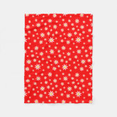 Red Daisy Fleece Blanket Deken (Voorkant)