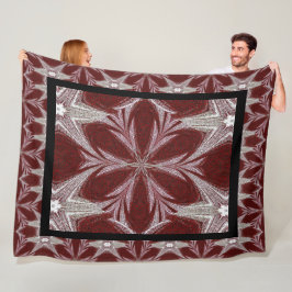 Red Daisy Fleece Deken