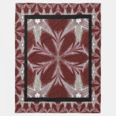 Red Daisy Fleece Deken (Voorkant)
