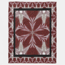 Red Daisy Fleece Deken