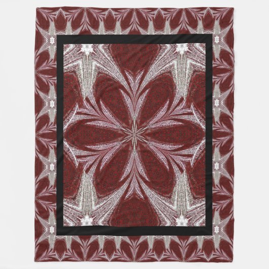 Red Daisy Fleece Deken (Voorkant)