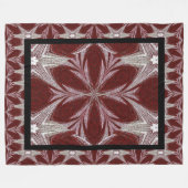 Red Daisy Fleece Deken (Voorkant (Horizontaal))