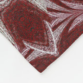Red Daisy Fleece Deken (Hoek)