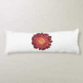 Red Daisy Flower Lichaamskussen (Voorkant)
