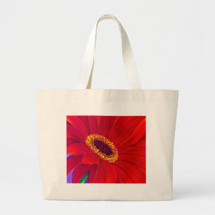 Red Daisy Gerber Flower Painting Art - Multi Grote Tote Bag