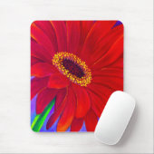 Red Daisy Gerber Flower Painting Art - Multi Muismat (Met muis)