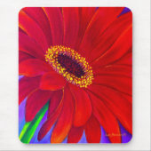 Red Daisy Gerber Flower Painting Art - Multi Muismat (Voorkant)