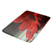 Red Daisy Gerbera Flowers Badmat (Gekanteld)