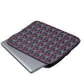 Red Daisy-laptophoes Laptop Sleeve (Voorkant onderkant)