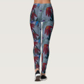 Red Daisy Leggings (Achterkant)