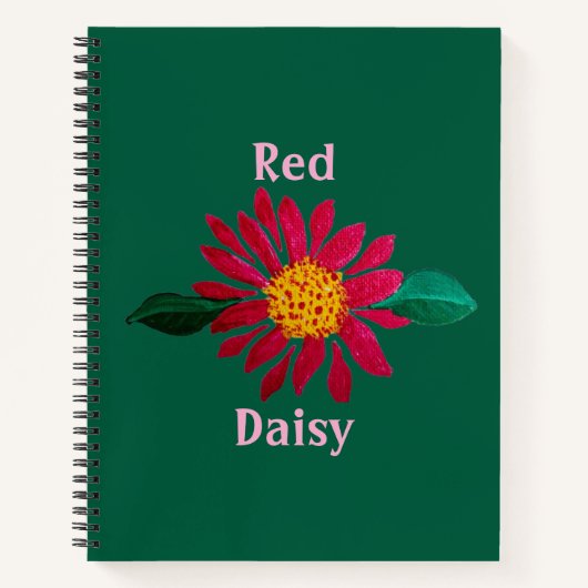 Red Daisy  Notitieboek (Voorkant)